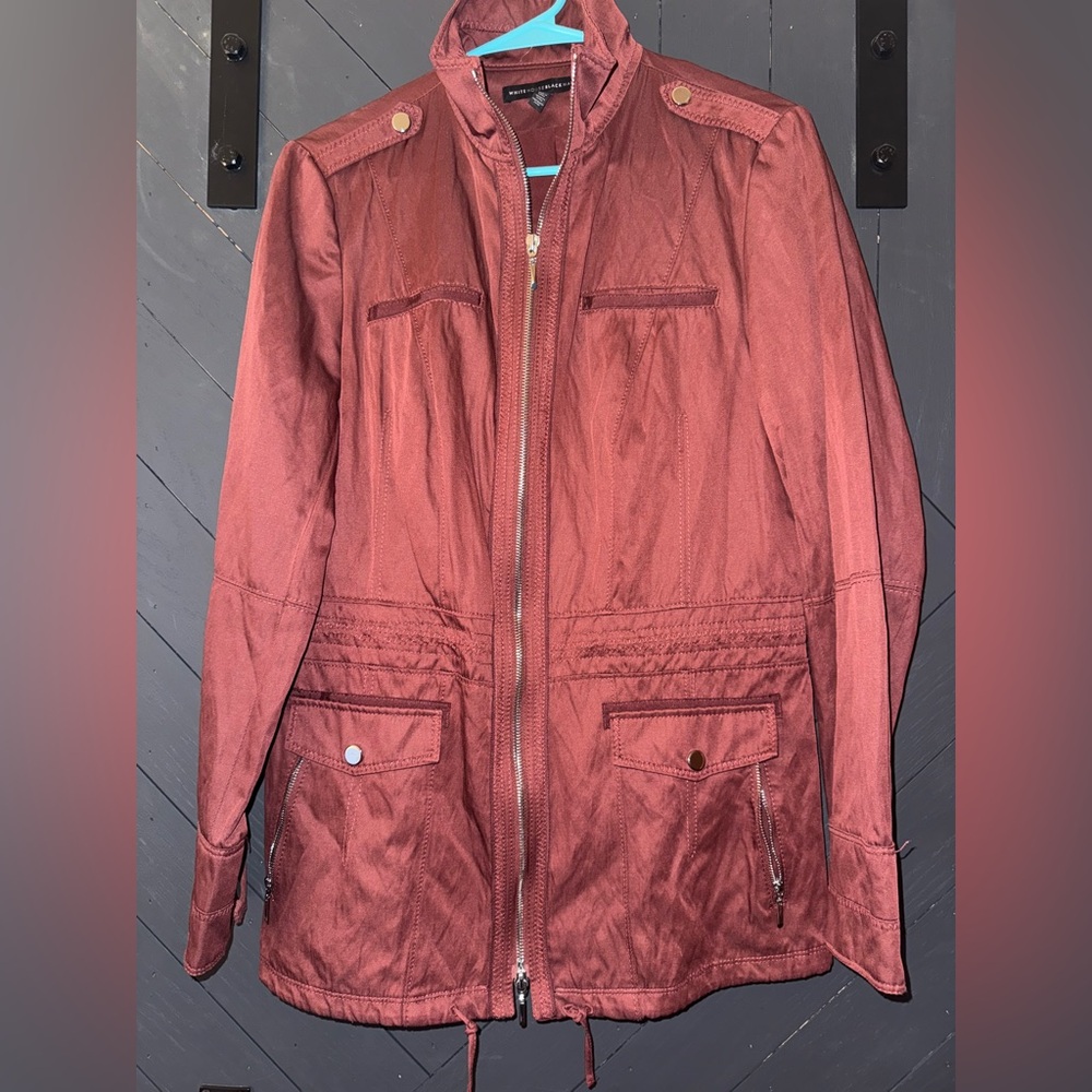 White House Black Market Maroon Jacket